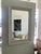 Mid-Century Modern Wicker and Rattan Rectangular Mirror 1950 For Sale - Image 3 of 16