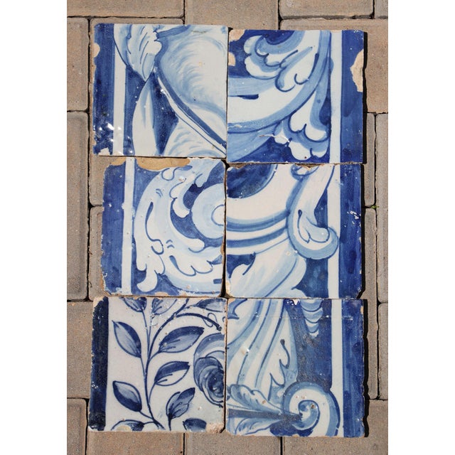 Circa: 18th Century. Country: Portugal. Material: Earthenware, Tin-glazed pottery. Item condition: Some chips and...