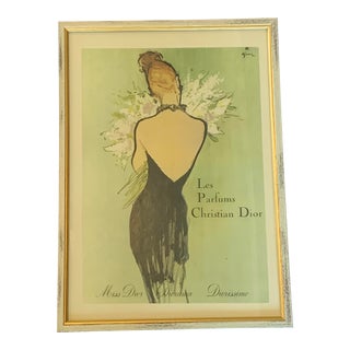 Christian Dior Vintage Ad Print For Sale