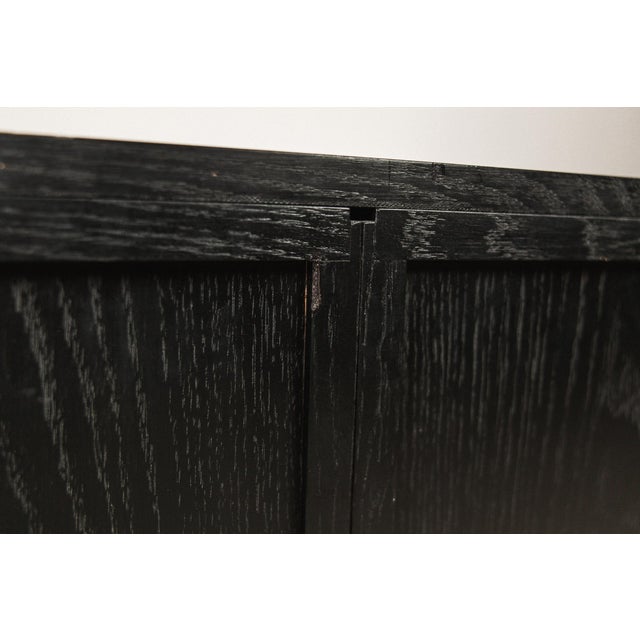Sideboard in Black Oak and Chrome by Florence Knoll Bassett for Knoll International, 1960s For Sale - Image 17 of 18