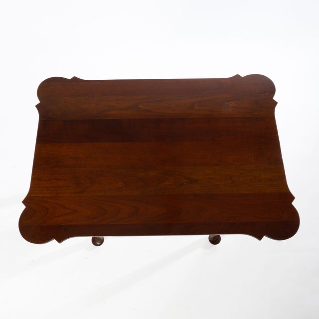Madison Square Furniture Cherry Porringer Top Tables - a Pair For Sale - Image 6 of 11