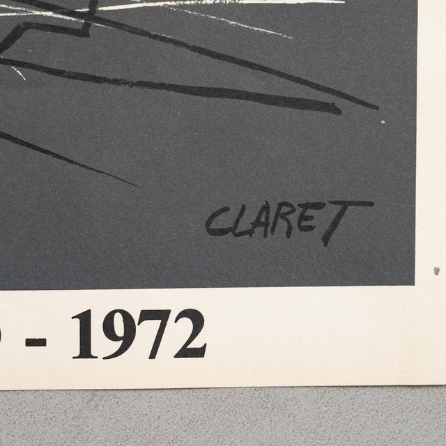 Gray Joan Claret at Sala Gaspar Poster, 1972 For Sale - Image 8 of 10