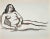 Nude is an original drawing in watercolor, realized in the Mid-20th Century by Jean Delpech (1916-1988). Good conditions...
