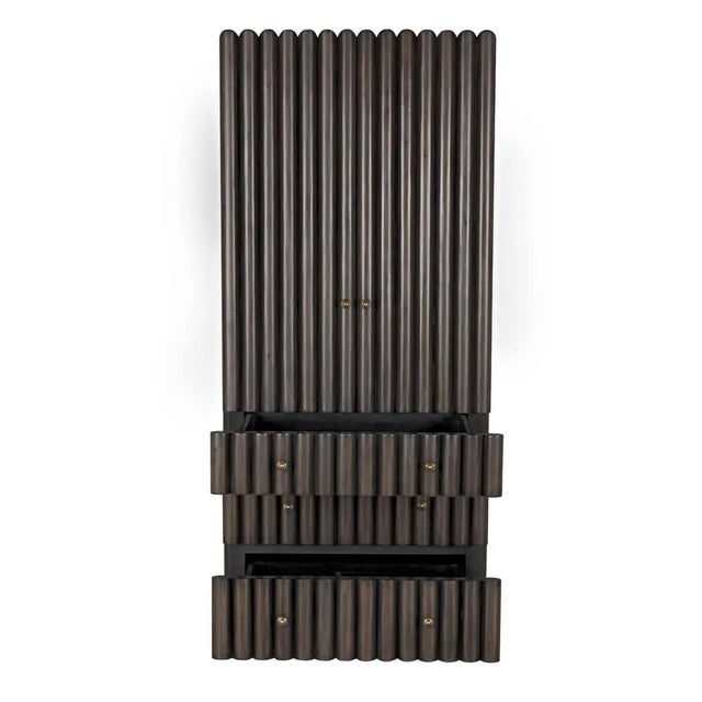 Not Yet Made - Made To Order NOIR Amunet Hutch, Pale Rubbed with Light Brown Trim For Sale - Image 5 of 6