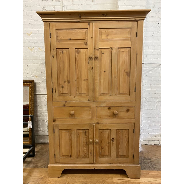Antique English Pine Armoire Chairish