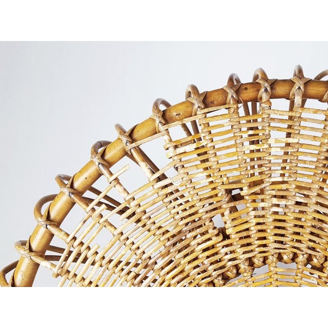 Mid-Century Modern Italian Coffee Table in Rattan and Rush from Franca Helg, 1955 For Sale - Image 15 of 18