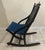 Wood Vintage 1976 Bicentennial Folding Rocking Chair-Americana Folding Rocker - Colonial Revival Style - Black & Gold-Eagle Stencil For Sale - Image 7 of 12