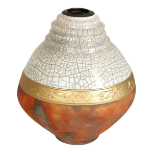 George M. Blackman Raku Pottery Vase
