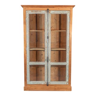 French Armoire Vitrine For Sale