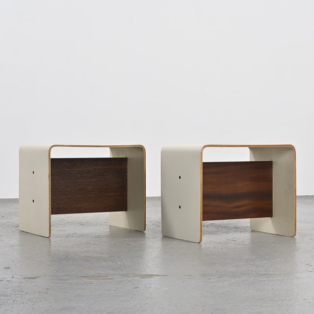 Bedside Tables by Pierre Guariche for La Plagne, 1968, Set of 2 For Sale - Image 13 of 18