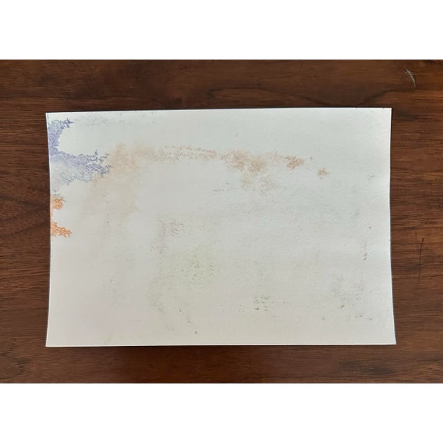 Contemporary Signed Original Watercolor Seascape Painting “Hot Summer Sail” For Sale - Image 3 of 3