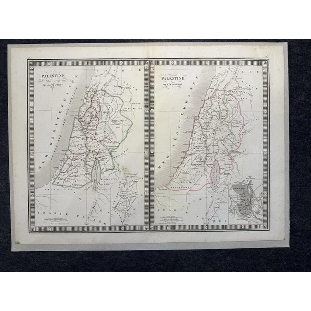 Palestine According to the Division of the Twelve Tribes Map, 1845 For Sale - Image 13 of 13