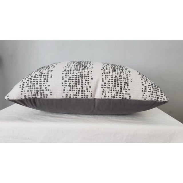 Contemporary Groundworks/Kelly Wearstler Balboa Smoke Fabric Pillow Cover For Sale - Image 3 of 4