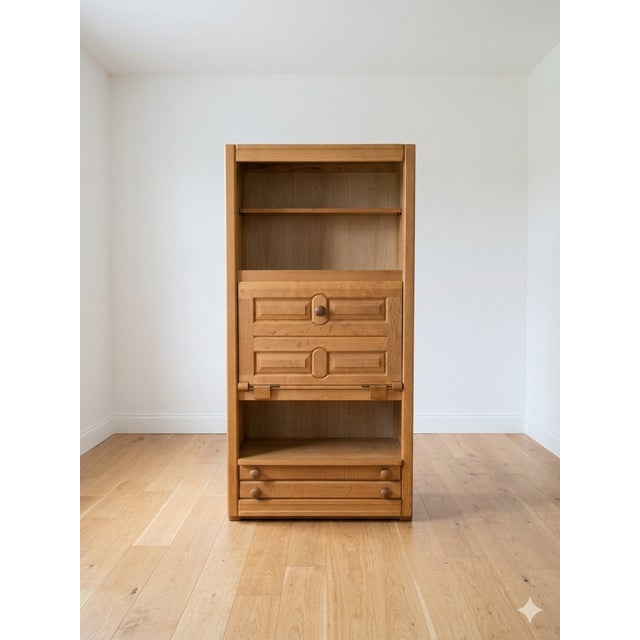 Guillerme et Chambron Vintage Secretaire by Guillerme & Chambron for Votre Maison, 1960 For Sale - Image 4 of 13