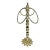 Vintage Hollywood Regency Metal Towel Holder For Sale