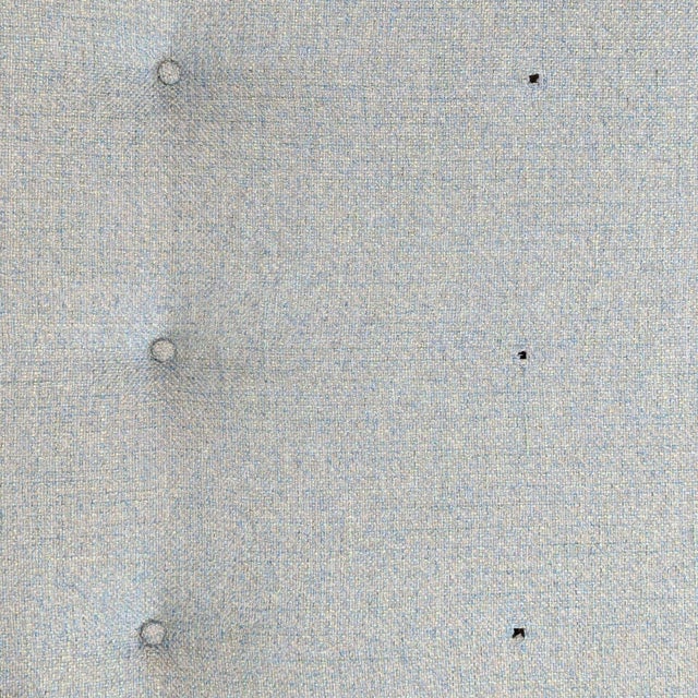 Blue Room and Board Reese Modern Blue Sectional Sofa With Chaise For Sale - Image 8 of 8