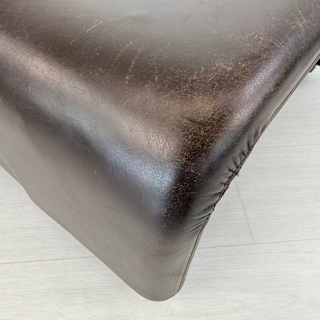 Coronado Leather Lounge Chairs With Ottoman by Afra and Tobia Scarpa For Sale - Image 13 of 18