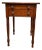 A Sheraton Cherry Turned Leg Two Drawer Side Table, Pennsylvania, Circa 1820's For Sale