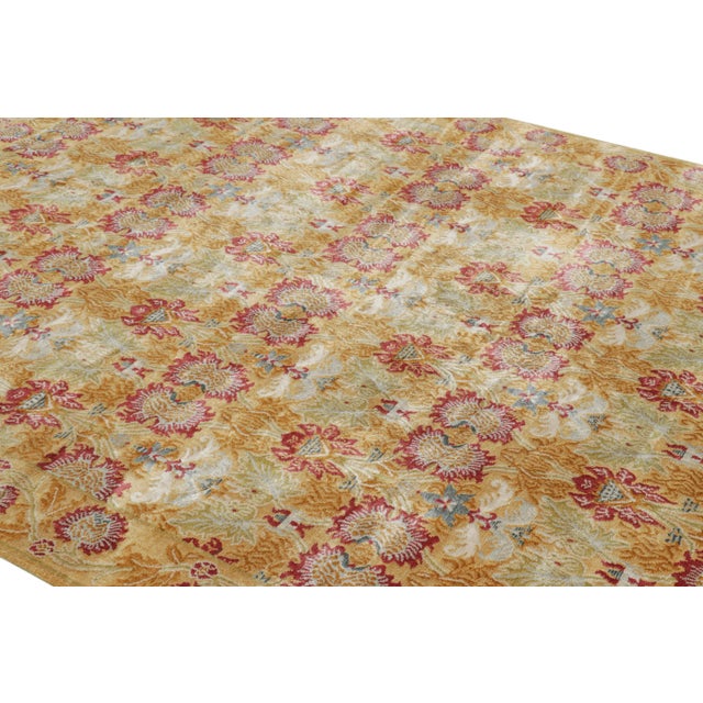 Hand-knotted in silk in our most luxurious Nepalese pile, this 8x10 rug is a latest addition to our European rug...