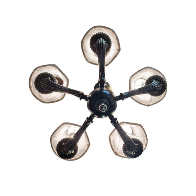 Wood Chandelier by Paavo Tynell for Oy Taito Ab, 1930s For Sale - Image 7 of 10