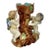 English Majolica Putti Spill Vase, Faux Bois, 19th Century For Sale