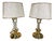 Brass Table Lamps, Set of 2 For Sale