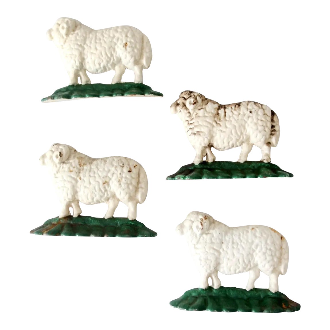 Antique Cast Iron Sheep Door Stops Set of 4 | Chairish