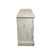 Vintage French Country Distressed White Sideboard Cabinet With Brass Hardware For Sale - Image 4 of 6