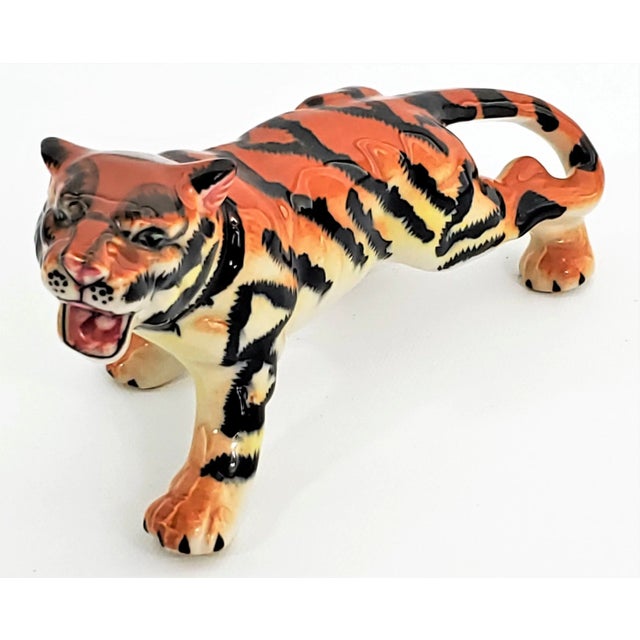 Figurine Porcelain Tiger For Sale - Image 4 of 13