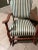 Early 20th Century Late Victorian (Thonet-Era) Striped Nursery or Accent Rocker For Sale - Image 4 of 7