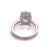 Natural Aquamarine Diamond Ring 14k White Gold 5.09 TCW Certified For Sale - Image 10 of 14