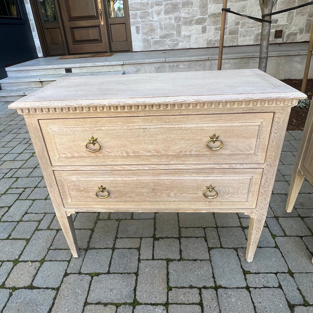 Beautiful pair of Modern History Weathered Oak Commodes (MH1086F01) in like new condition. Only a couple of years old...