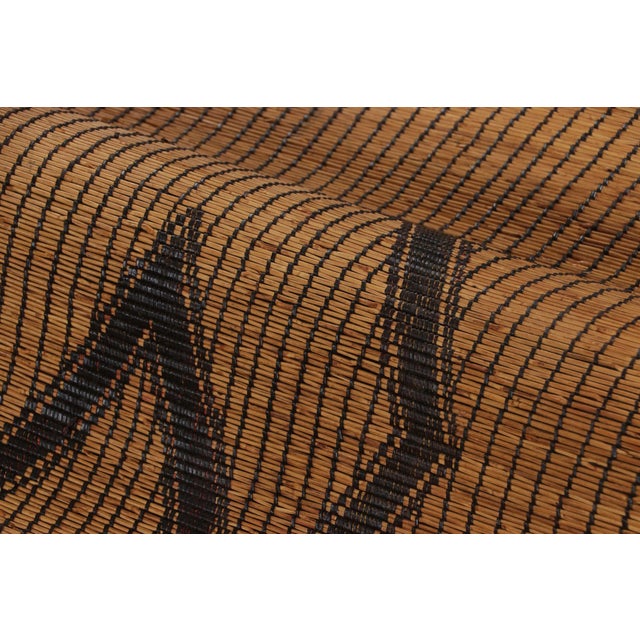 Vintage Tuareg Runner Mat, Beige With Bold Tribal Geometric Patterns - Rug & Kilim For Sale In New York - Image 6 of 7