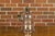 Mid 20th Century English Midcentury Nickel Light Fixture with Three Arms and Glass Bell For Sale In Atlanta - Image 6 of 12
