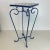 Blue 1980s Vintage Outdoor Garden Mosaic Tile Drinks Table, Newly Painted For Sale - Image 8 of 9