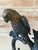 Art Deco Large Sculptural Tropical Parrot Figure | Patinated Bronze-Tone Bird Sculpture For Sale - Image 3 of 12