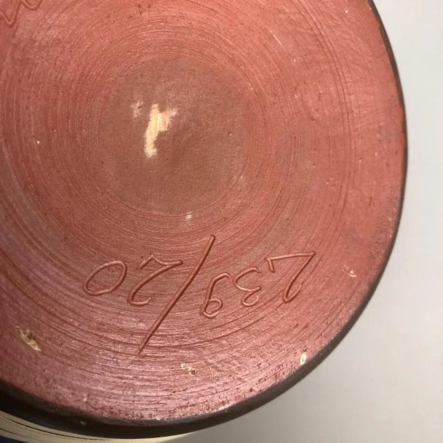 Vintage Ceramic Pottery Vase from Sawa Ceramic Franz Schwaderlapp, Germany For Sale - Image 9 of 10