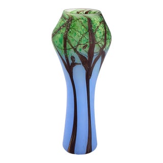 Christopher Belleau Tree Vase,Art Glass ,Signed, Dated 2017 For Sale