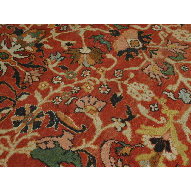 1910s Antique Persian Mahal Rug - 12' x 17'7" For Sale - Image 5 of 10