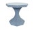 New special order item. Not vintage. OCTAGONAL RATTAN REEDED SIDE TABLE IN PAINTED LIGHT BLUE 23.5" H x 24.25" DIA *Rattan...