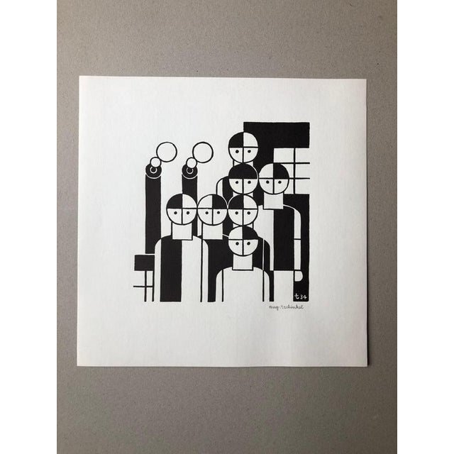 Personnage by Augustin Tschinkel for Edition Panderma, Basel, 1934This linocut, titled Personnage, is a work by Augustin...