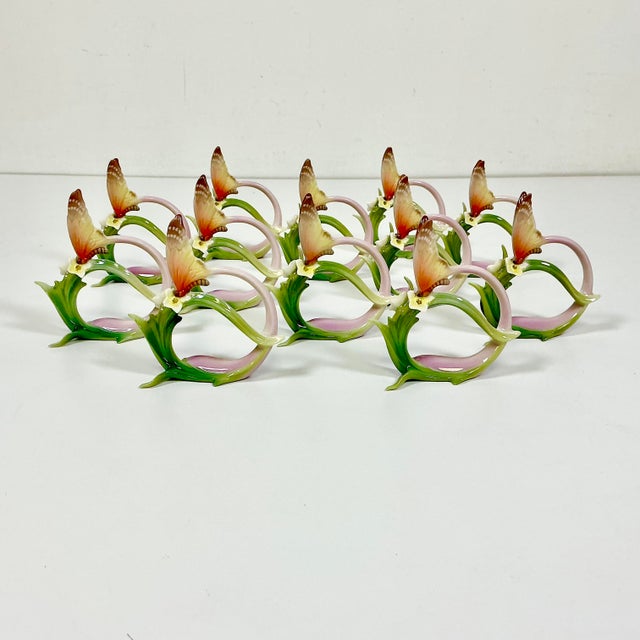 These are gorgeous. We love statement pieces here at Vintage Home and these hand-painted porcelain napkin rings are...