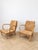 Textile Vintage Japanese Lounge Chairs in Wood and Woven Jute, 1970s, Set of 2 For Sale - Image 7 of 10