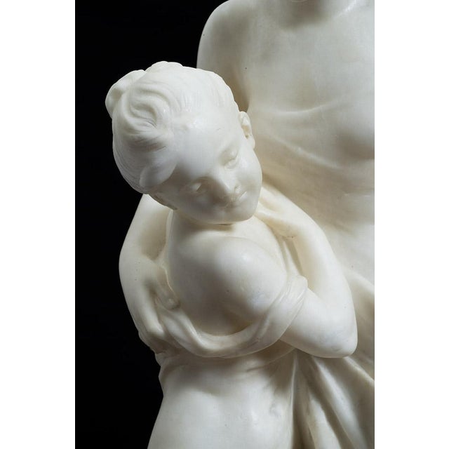 Antique 19th Century Napoleon III Alabaster Sculpture, France For Sale - Image 3 of 7