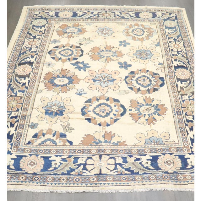 Persian Early 20th Century Zabihi Collection Mahal Large Scale Rug - 9'4" x 12' For Sale - Image 3 of 12
