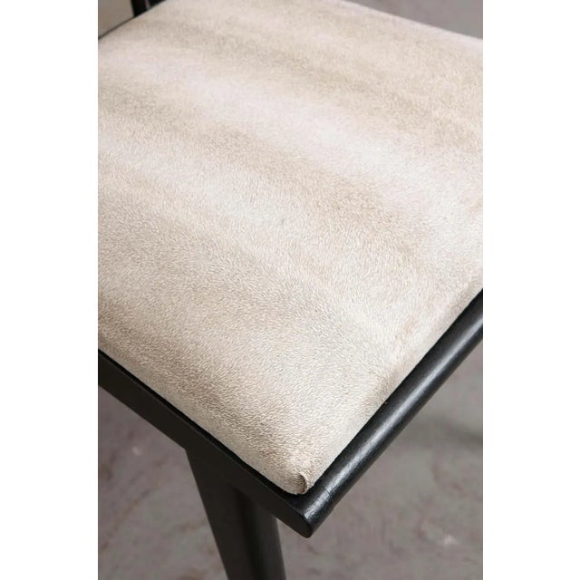 Mid-Century Modern French Mid-Century Ebonized Dining Chairs - Set of 6 For Sale - Image 3 of 13