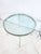 Silver Nicos Zographos Side Tables in Polished Steel With Glass Tops - A Pair For Sale - Image 8 of 9