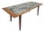 Vintage Danish Teak & Slate Stone Coffee Table, 1970s For Sale