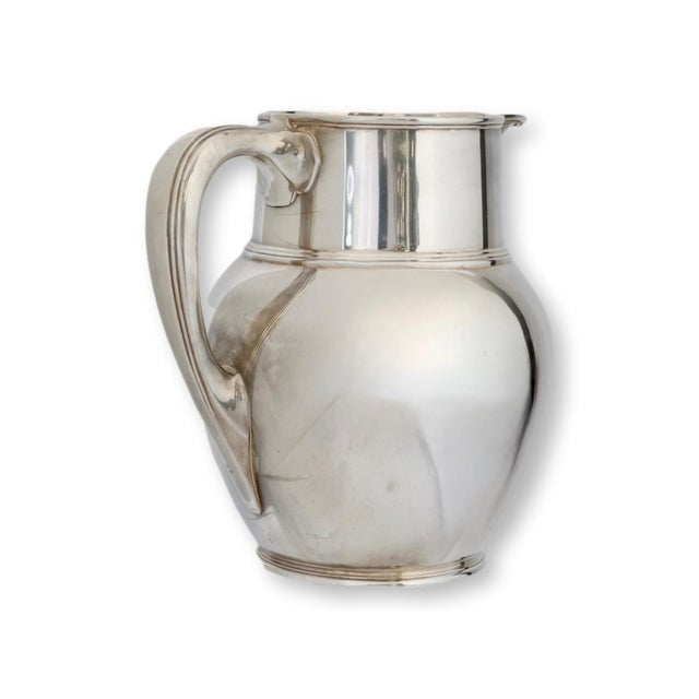Tiffany Studios Early 20th Century Large Tiffany Sterling Silver Water Pitcher For Sale - Image 4 of 5