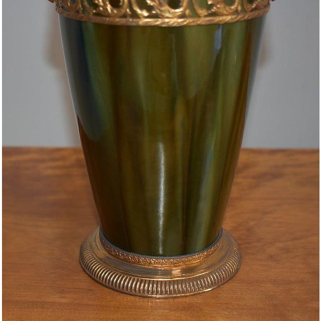 Baluster Vases with Earthenware Handles, 1900s, Set of 2 For Sale - Image 5 of 14